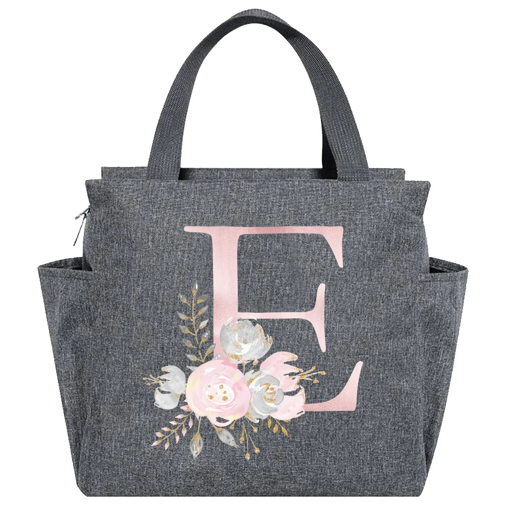 Insulated Lunch Bag  Cooler Lunch Box Portable Insulated Canvas Bento Pack Thermal Food Picnic Rice Bag For Women Kids