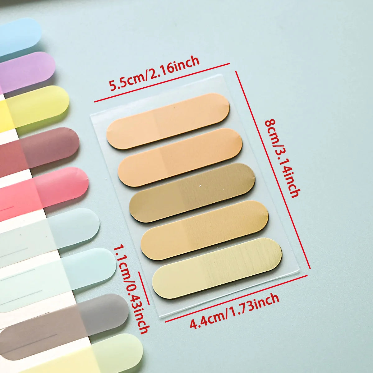 100 Sheets Writable Sticky Tabs Book Tabs Page Markers Translucent Sticky Note Tabs Post It Stick Tabs Annotation Tabs Index