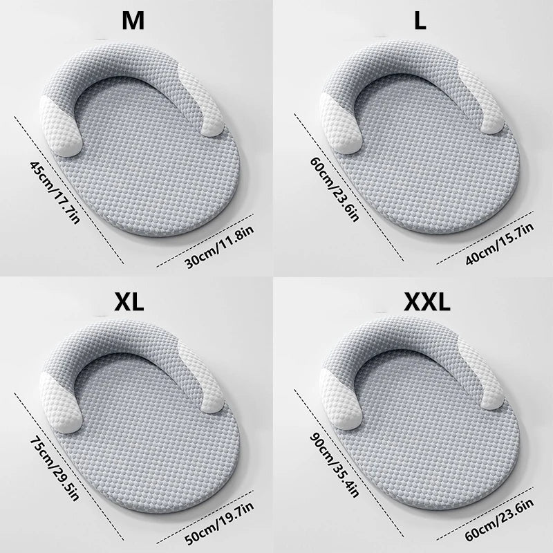 Spring Summer Cooling Dog Bed Oval Ice Silk Cat Mat Breathable Heat Dissipation Cooling Pad for Small Medium Large Dogs Cats