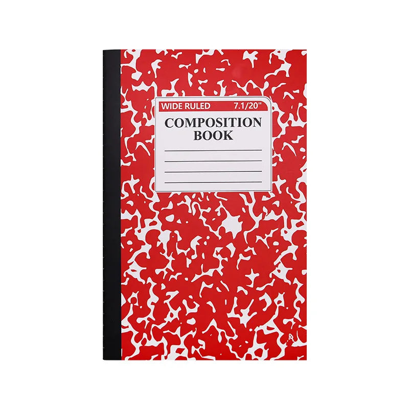 4pcs American Style Marble Composition Notebook Wide Ruled 60 Pages Student School Journal Sewn Bound Writing Diary Supply