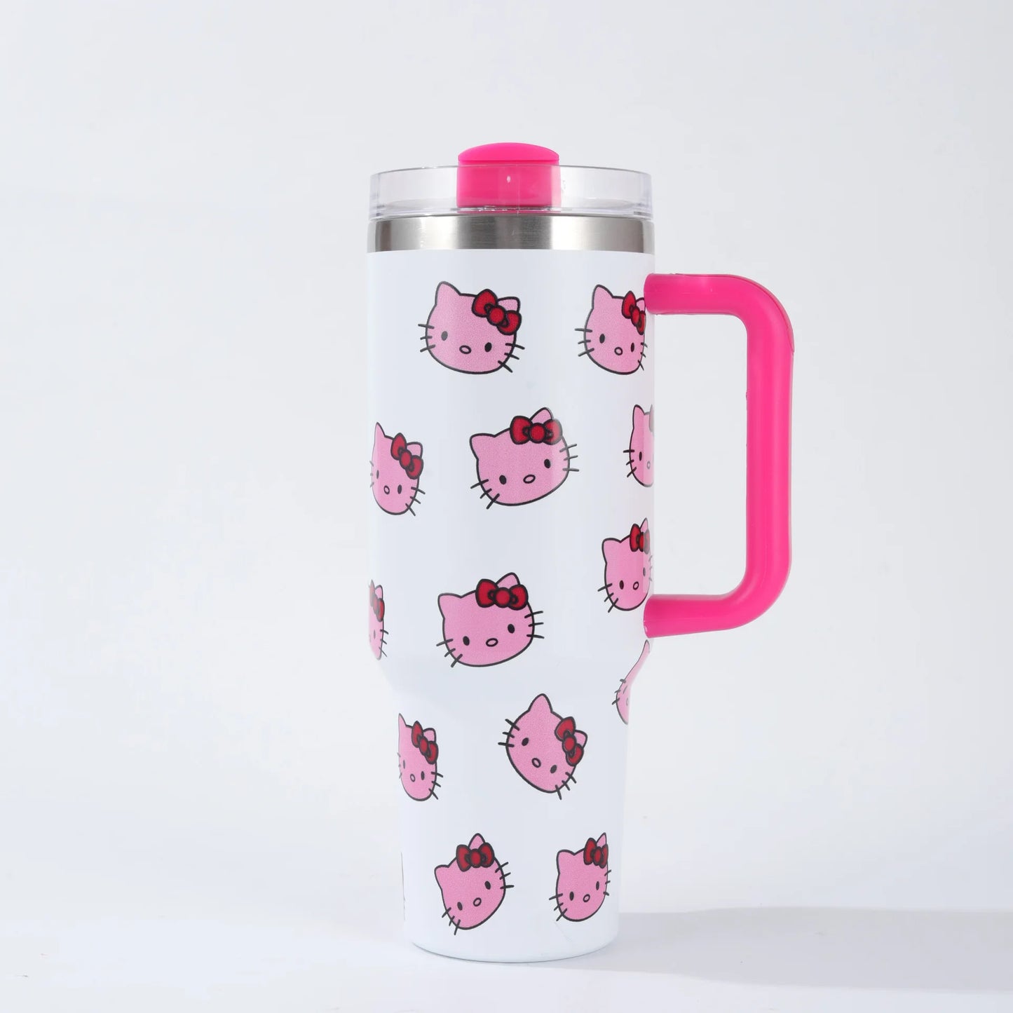 New 40oz Vacuum Hello Kitty Insulated Tumbler Stainless Steel Insulated Water Bottle Vacuum Thermal Flask For Women Men