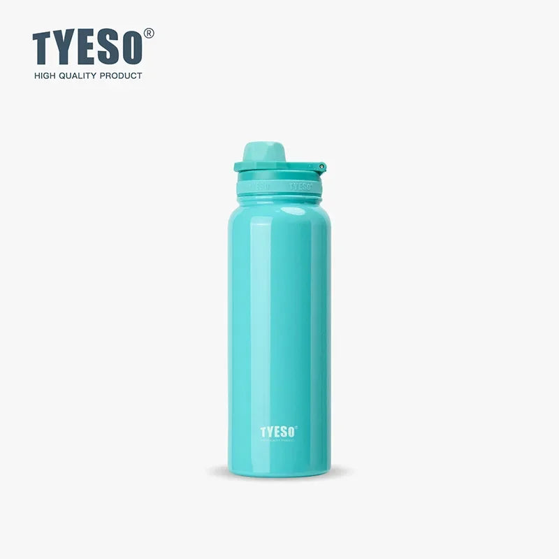 TYESO Thermos Bottle Car Insulated Flask Water Tumbler for Outdoor Sports Travel Vacuum Flasks Stainless Steel Thermal Cup