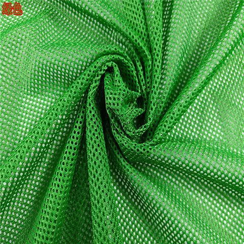High-grade Black Fishnet Mesh Fabric By Meters for Chairs Bags Cradles Sewing Plain Summer Polyester Textile Wearable Breathable