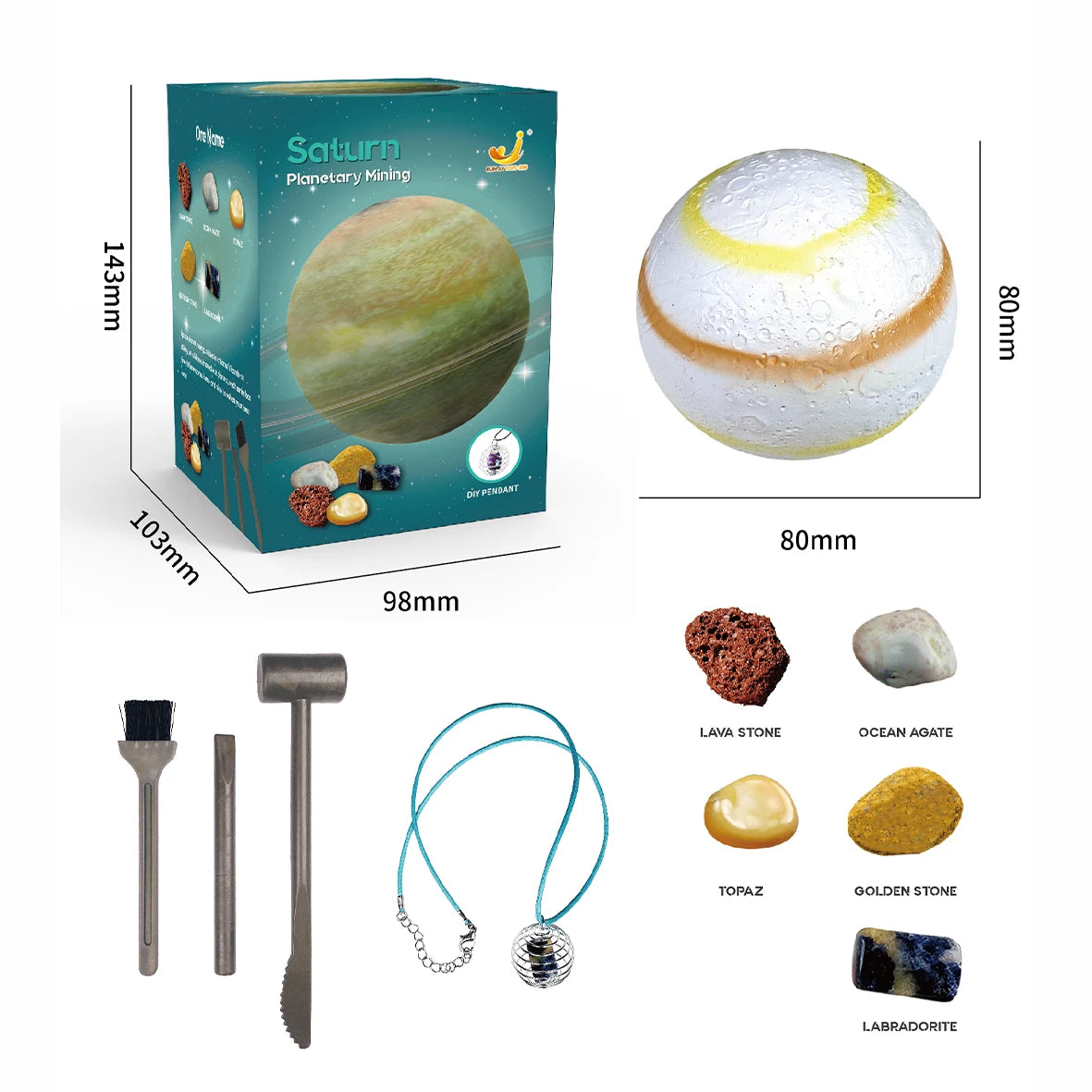 Children Archaeological Digging Toy Treasure Planet Gem Ore Exploration of The Solar System Mining Science Educational Toys
