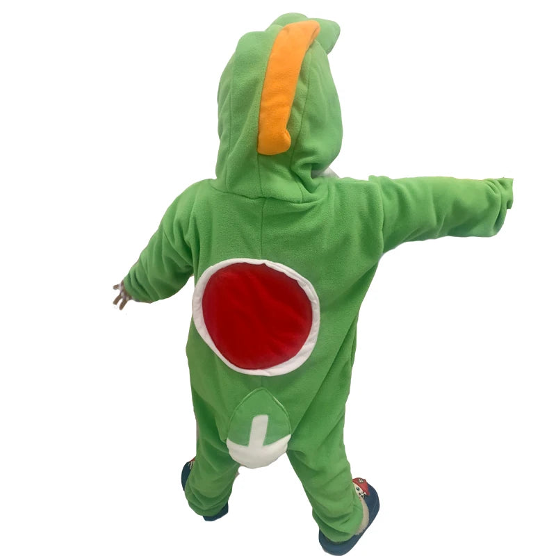 Kids Onesies Yoshi Kigurumi for Children Cartoon Pajamas Animal Cosplay Costume For Halloween Christmas Outfits Boys Homewear