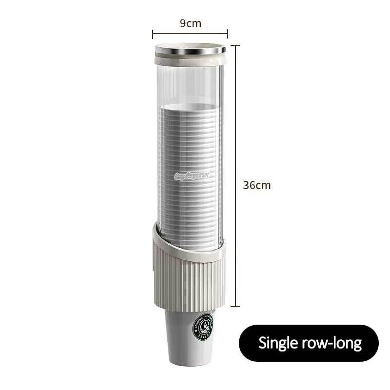Disposable cup cup holder wall mounted water dispenser high-end paper cup holder water cup storage bar counter rack