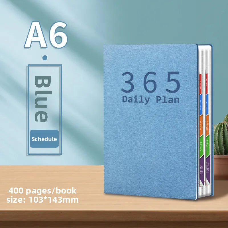 1pcs 2026 A6 Daily Schedule Planner Work Efficiency Time Management Notebook Daily Plan Organizer for Daily & Work Arrangement