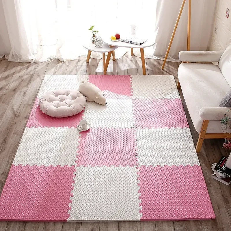 30*30*1/2.5CM Puzzle Mat for Children Baby Play Mat Kids Carpet Soundproof Gym Mat for Children's Room Activities Mat 2-16Pcs