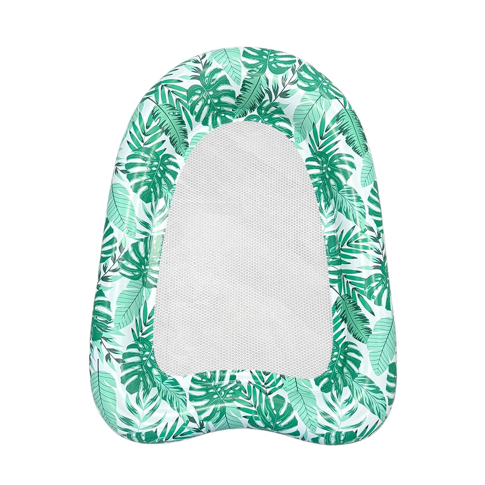 1 pc inflatable heart floating portable water lounge chair, suitable for summer beach swimming pool water entertainment