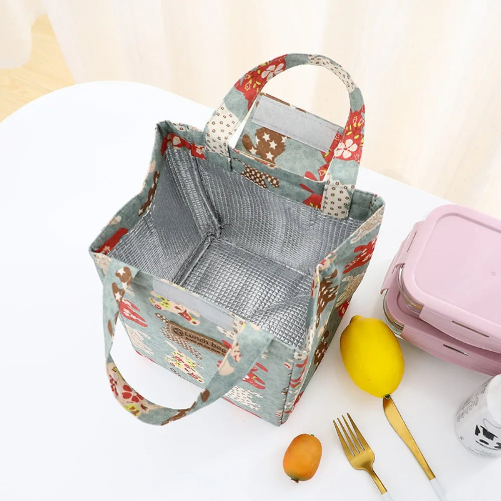 Oxford Cloth Insulated Lunch Bag Camping Food Drink Cooler Bag Picnic Travel Bag Waterproof Food Storage Box for Adult Kids