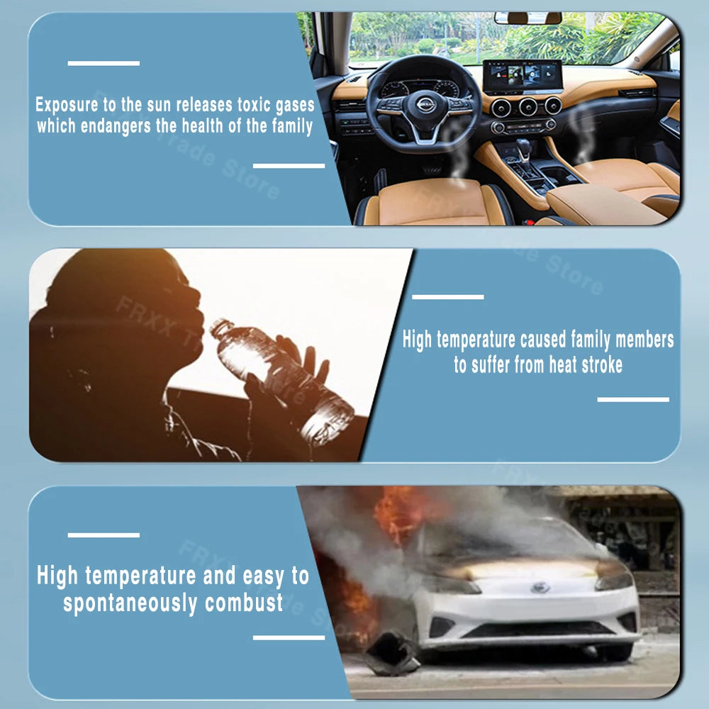 For Ford Focus 2019~2025 2020 Foldable Car Sun Visor Front Windshield Sunshade Heat Insulation Summer Cooling Auto Accessories