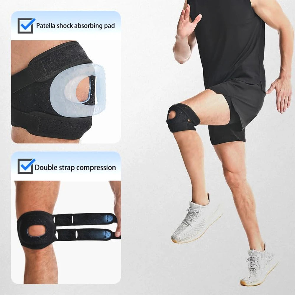 1PCS Knee Brace for Kids, Adjustable Knee Support for Meniscus Tear, Knee Pain, Arthritis, Injury Recovery, Running, Workout
