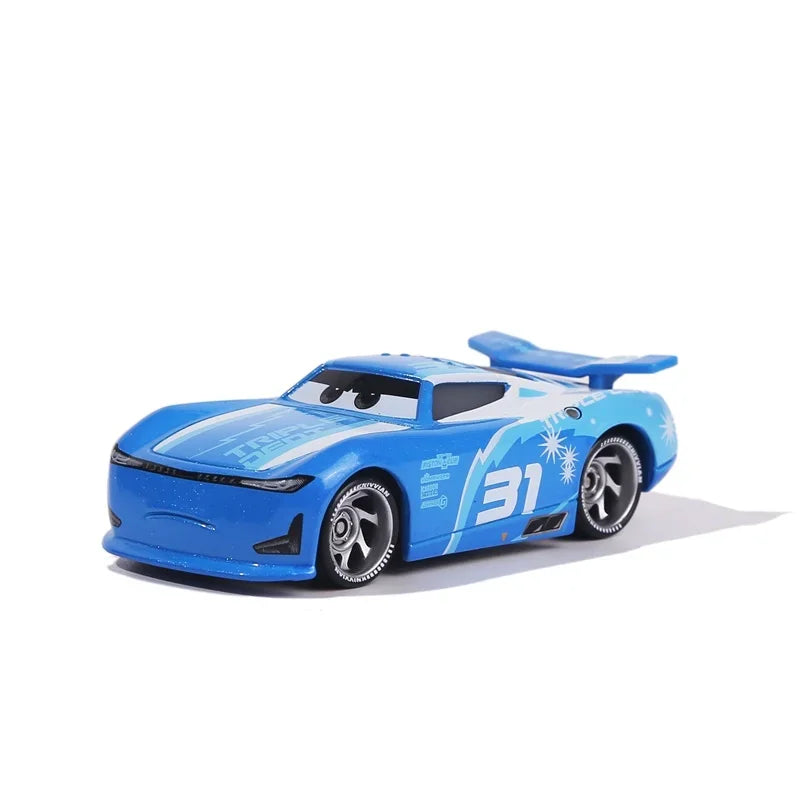 Disney Pixar Cars Toys racing Lightning McQueen Jackson Storm The King Mater 1:55 Diecast Metal Alloy Model Car Kid Gift