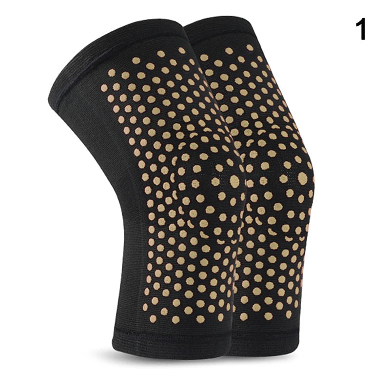 1 Pair New Self Heating Support Knee Pads Knee Brace Warm for Arthritis Joint Pain Relief Injury Recovery Knee Massager