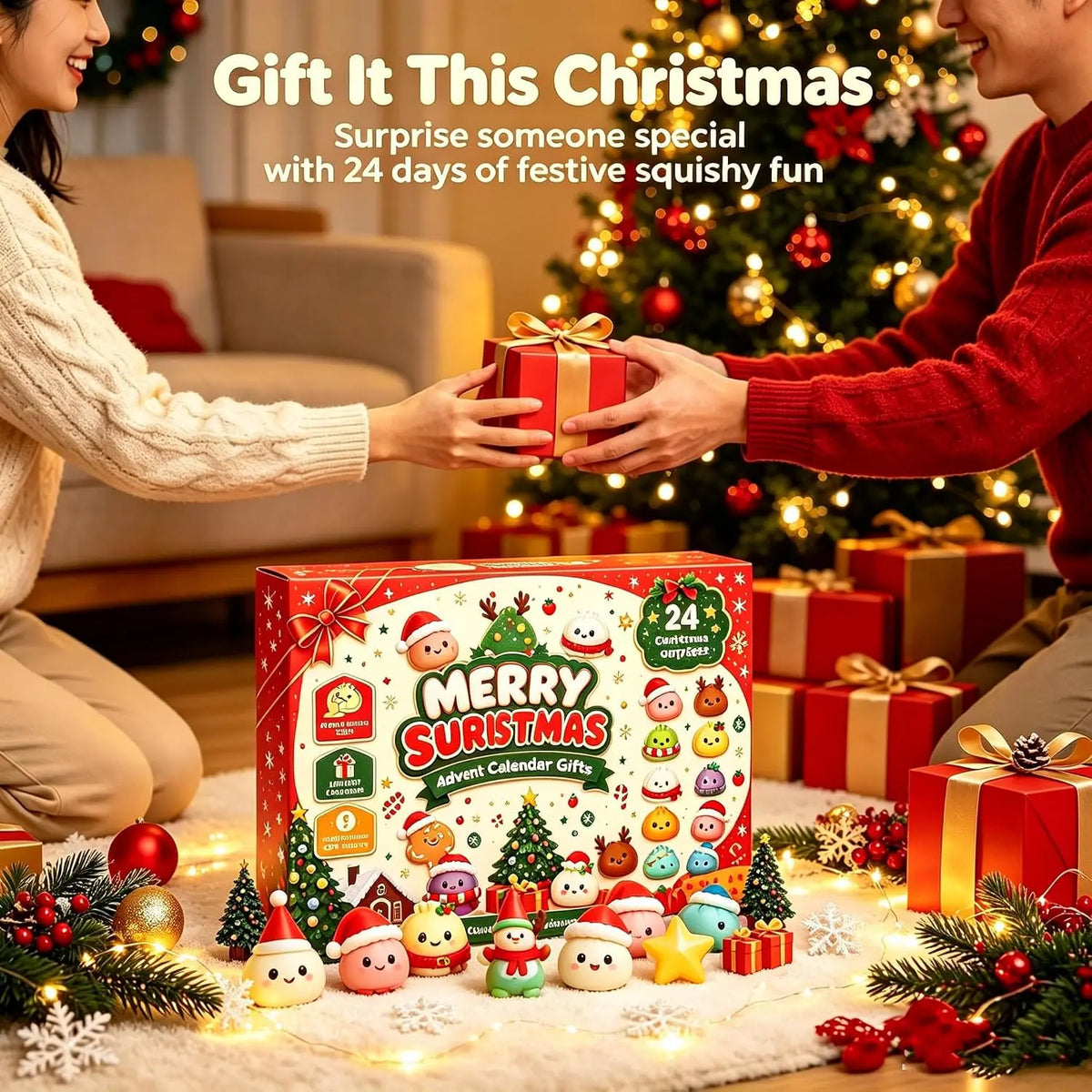 Christmas Dumpling Squishy Advent Calendar – 24-Day Sensory Fidget Countdown