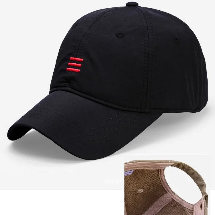 Big Head Baseball Caps for Men and Women, Quick Dry, Cooling Performance Hat, Over Size, Breathable, Adjustable Running Dad Hat