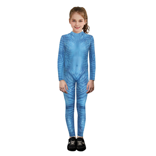 Halloween Avatar Cosplay Costume For Kids Party Disguise Suit Print Jumpsuit Girls Movie Zentai Bodysuits Boys Carnival Outfits