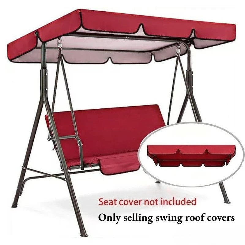 Oxford Fabric Swing Canopy Cover Waterproof UV Protection Sunshade for Patio Swing Chair Outdoor Garden Furniture