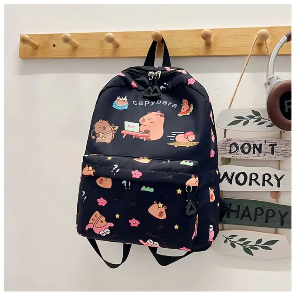 New Nylon Backpack Large Capacity Lightweight Shoulders Bag Alleviate Burden Waterproof Schoolbag Back To School