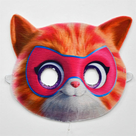 Kids Cat Superhero Costume – Full Body Jumpsuit with 3D Mask & Gloves, Ages 2–10