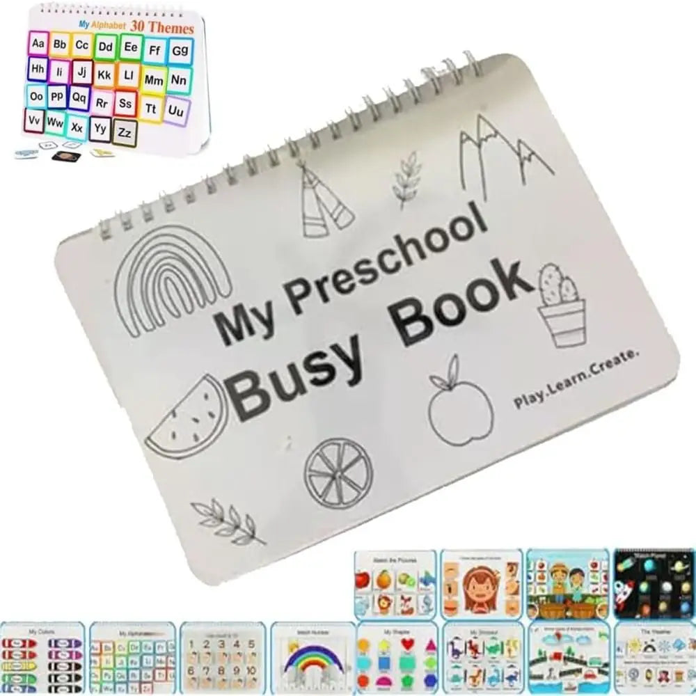 for Toddlers My Preschool Busy Book Creative Gift Learning Activities Toddler Busy Book Education Workbook Preschool Busy Book