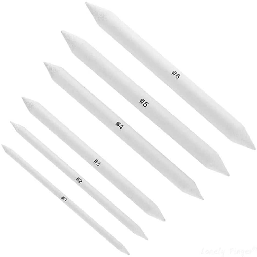 6/12 Pcs Blending Stumps, Paper Art Blenders, Drawing Pencils for Student Artist Charcoal Sketch Drawing Tools, Sketch Supplies