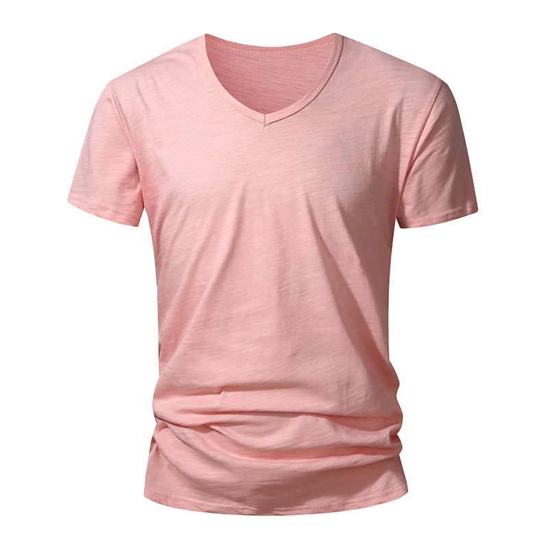 100% Cotton Men T-shirt Summer Short Sleeve Tops Tee Black White Male Clothing Soft High Quality Homme Tshirt Casual T Shirt Men
