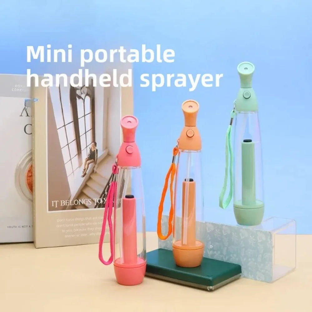 1PC Water Spray Bottle Summer Cooling Mister Set Refillable Personal Mist Pump for Outdoor Travel Home Use Bathroom Accessories