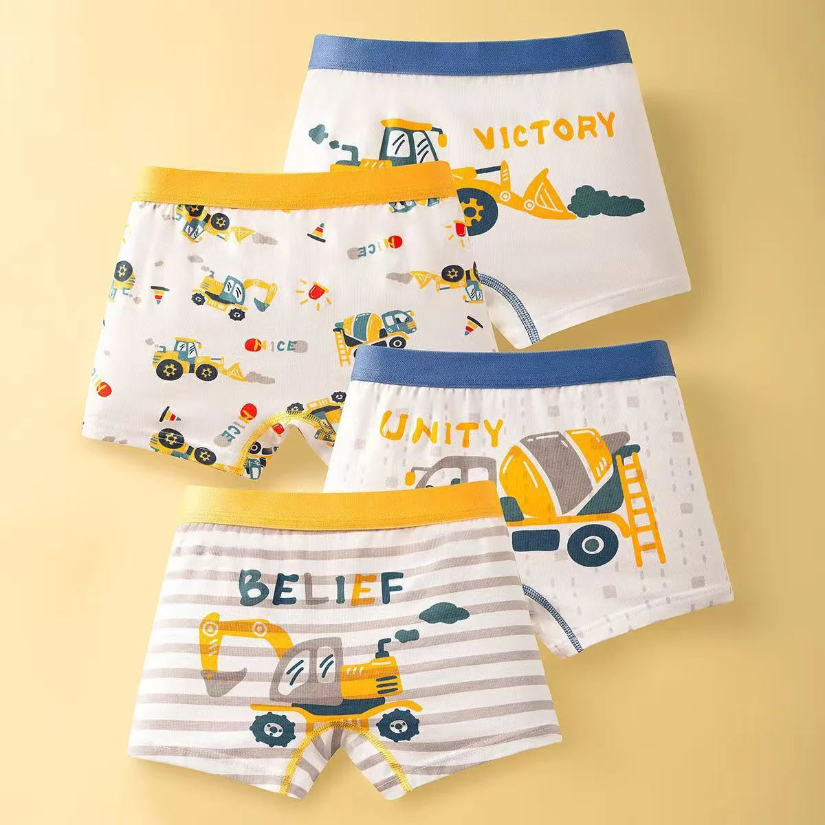 4pcs Children's Underwear for Boys Cotton Cute Dinosaur Shorts Panties Fashion Teenage Breathable Soft Boxers Toddler Underpants