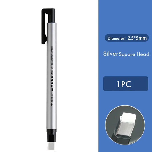 Tombow Mono Zero Eraser Precision Tip Pen-Style Mechanical Rubber Refillable Pen Sketch Drawing Correction Erasers Art Supplies