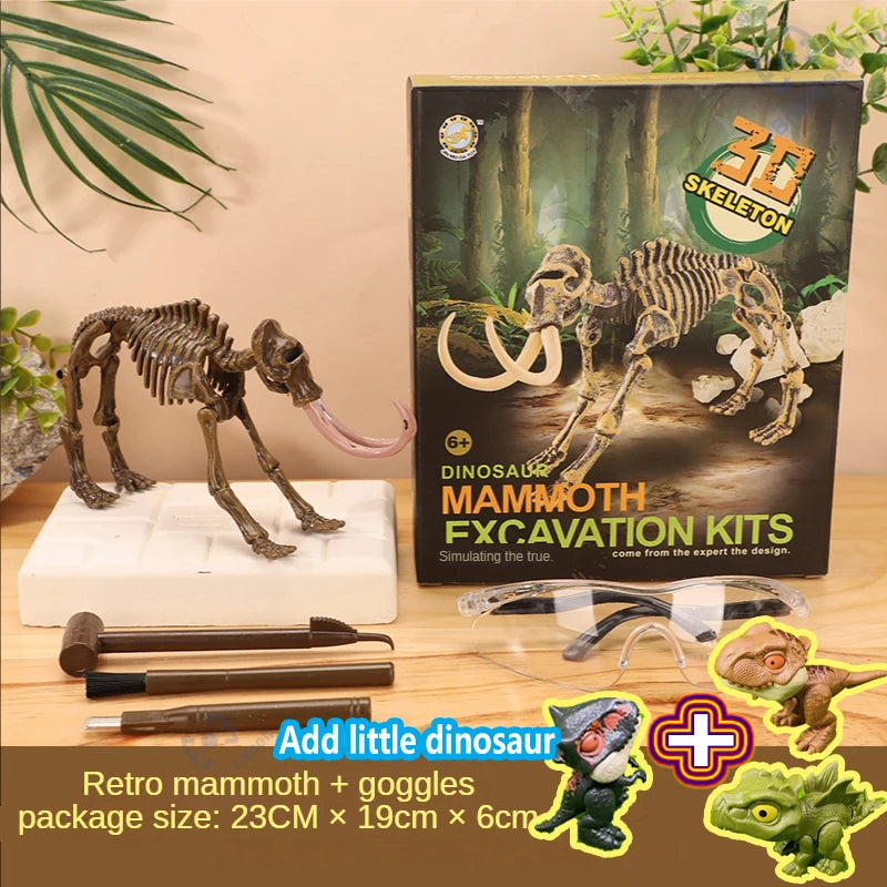 Jurassic World Kids Dinosaur Toy DIY Fossil Archaeology Excavation Kit Skeletons Dig Stem Science Educational Toys for Children