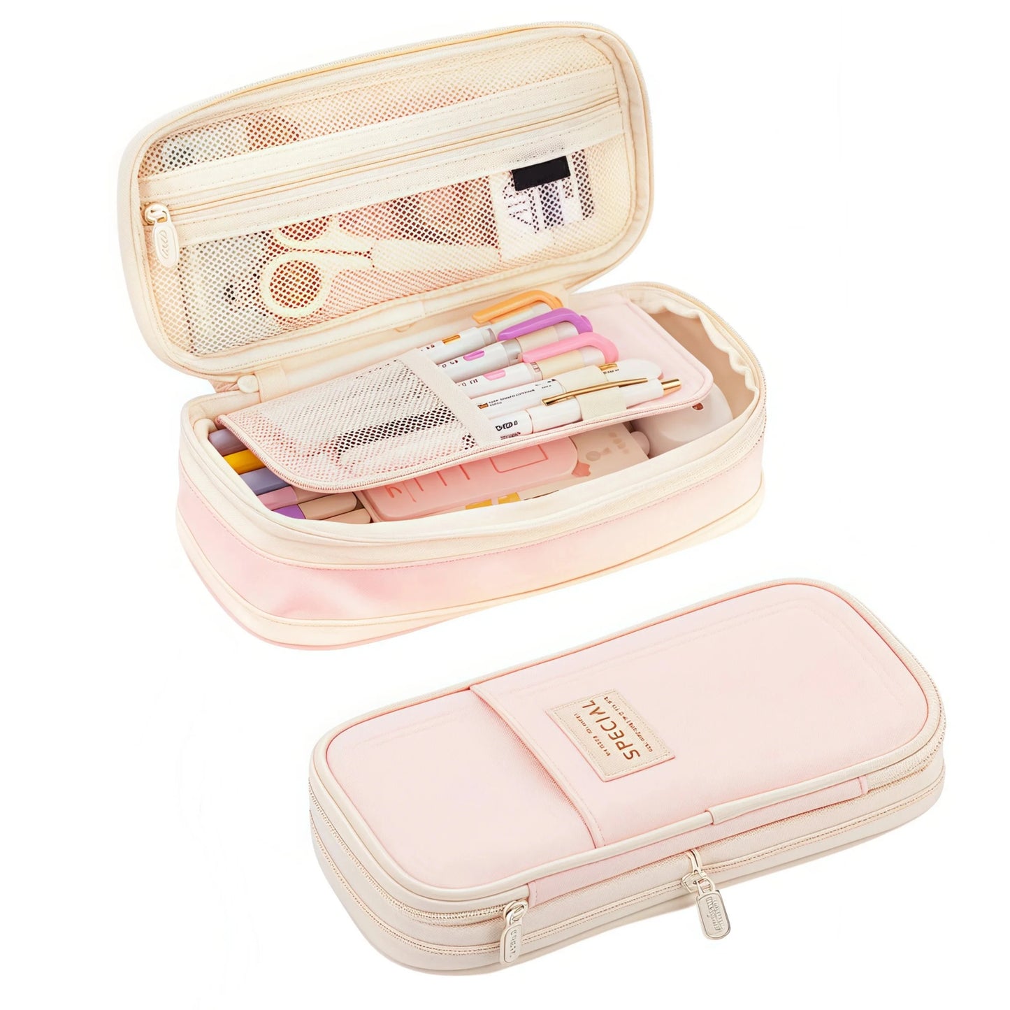 Large Capacity Pencil Case Stationery School Supplies Pencil Cases Pouch Office Desk Storage Bag Students Kids Pen Case Bags Box