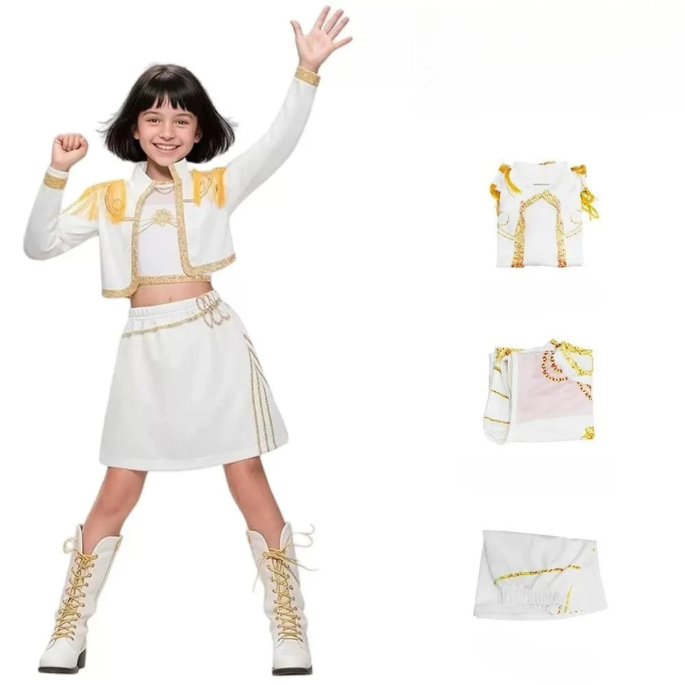 New Warrior K Pop Disguise Rumi Costume Zoey Cosplay Mira Clothes Black 3D Printing Girls Group Women Halloween Costumes Outfits