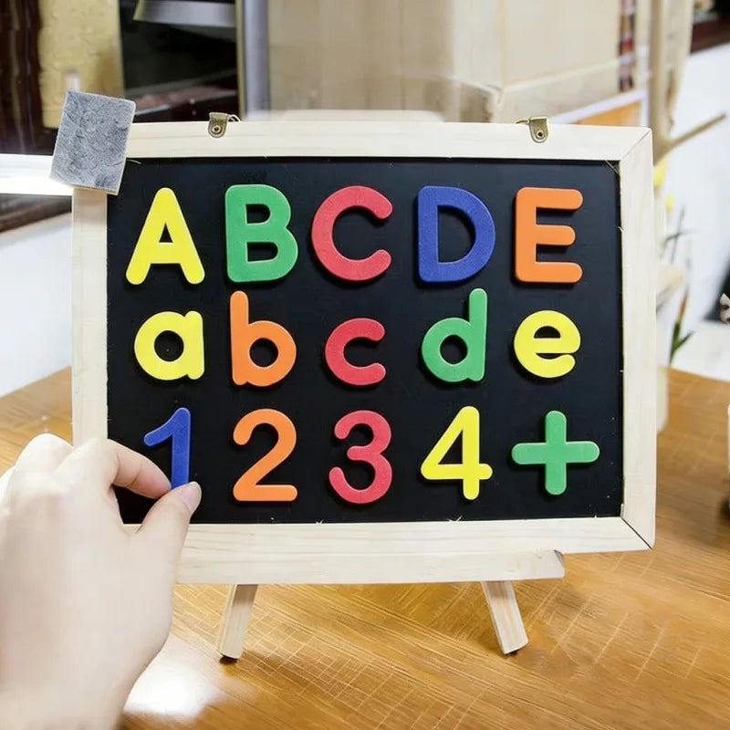 Magnetic Letters Numbers ABC 123 Fridge Magnets Plastic Educational Toy Set for Kids Preschool Learning Uppercase Lowercase Math