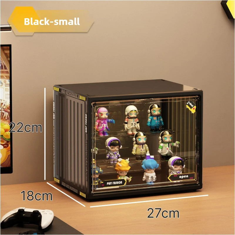 Large Containerized Designs Acrylic Organizer for Collectible Figures and Blind Box Toys Action Figures Desktop Organizers Box