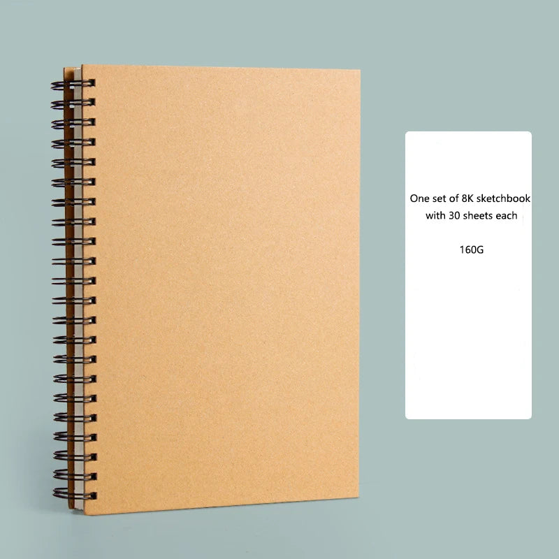 A4 Sketchbook Thickened Quick Sketch Drawing Book 16K Painting 8K Drawing Blank Book Doodle Oil Painting Quick Sketch Book