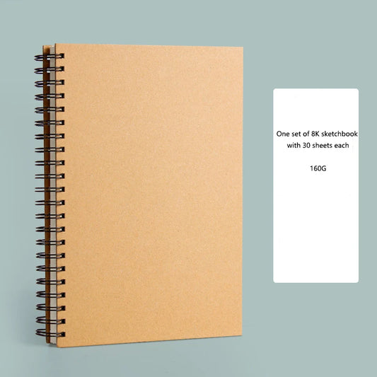 A4 Sketchbook Thickened Quick Sketch Drawing Book 16K Painting 8K Drawing Blank Book Doodle Oil Painting Quick Sketch Book