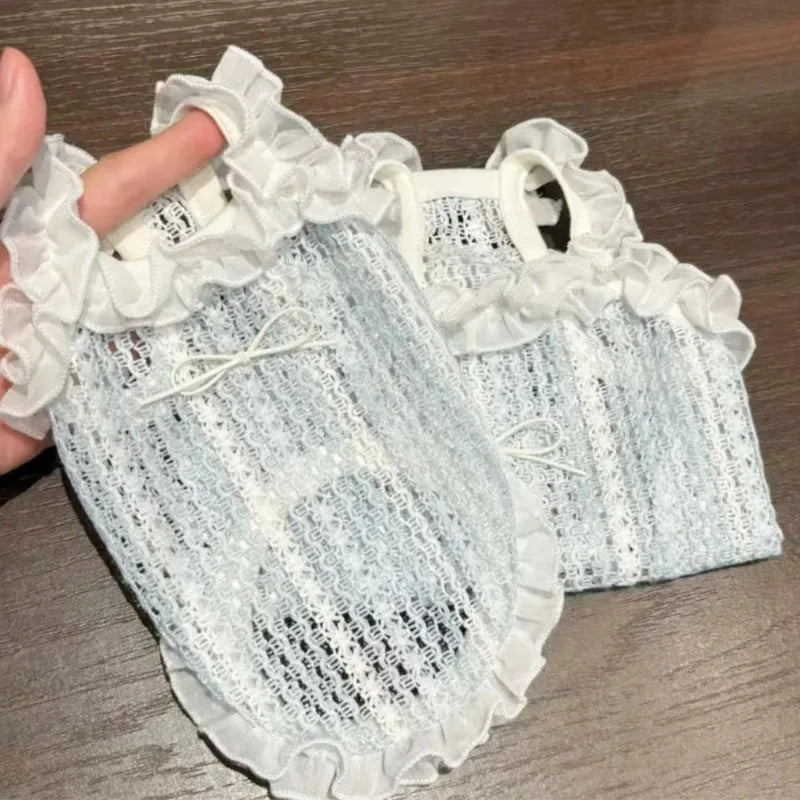 Summer Clothes for Cat Dog Vest Mesh Dog Clothes for Small Dog Sleeveless Summer Cat Clothes Cooling PuppyPet Chihuahua Teddy