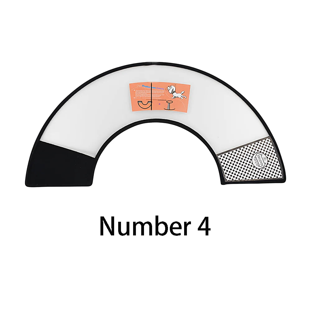 Adjustable Soft Pet Recovery Collar - Anti-Lick & Anti-Scratch Elizabethan Cone for Post-Surgery Wound Protection