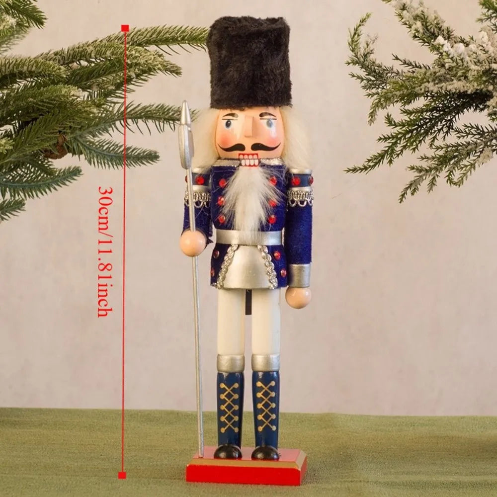 Merry Christmas Vintage Christmas Nutcracker Handicraft King Soldier Creative Drummer Handcraft Figurine Ornament Home