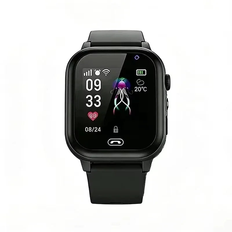 Lenovo 5G Kids Smart Watch 8K HD Camera SOS GPS Location Sim Card Call Waterproof Child SmartWatch for Boys Girls iOS Android