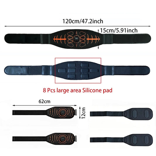 Smart Abdominal Toning Belt Abs Trainer Muscle Toner For Body Arm Training Workout Home Gym Fitness Massage