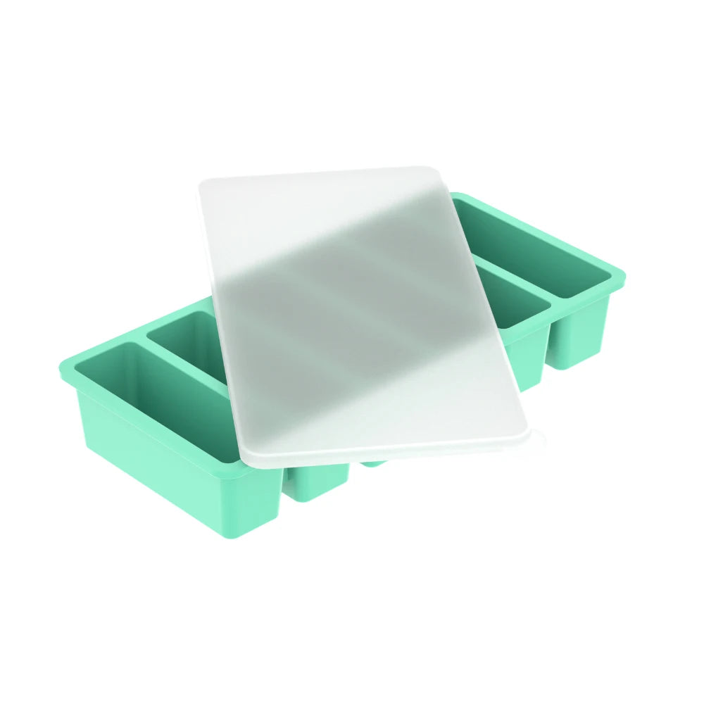 Silicone Ice Mold A box Of Six Bars With A Lid Ice Tray Home Long Tumbler Kitchen Ice Model Juice Mixers Ice-cream Use Dessert