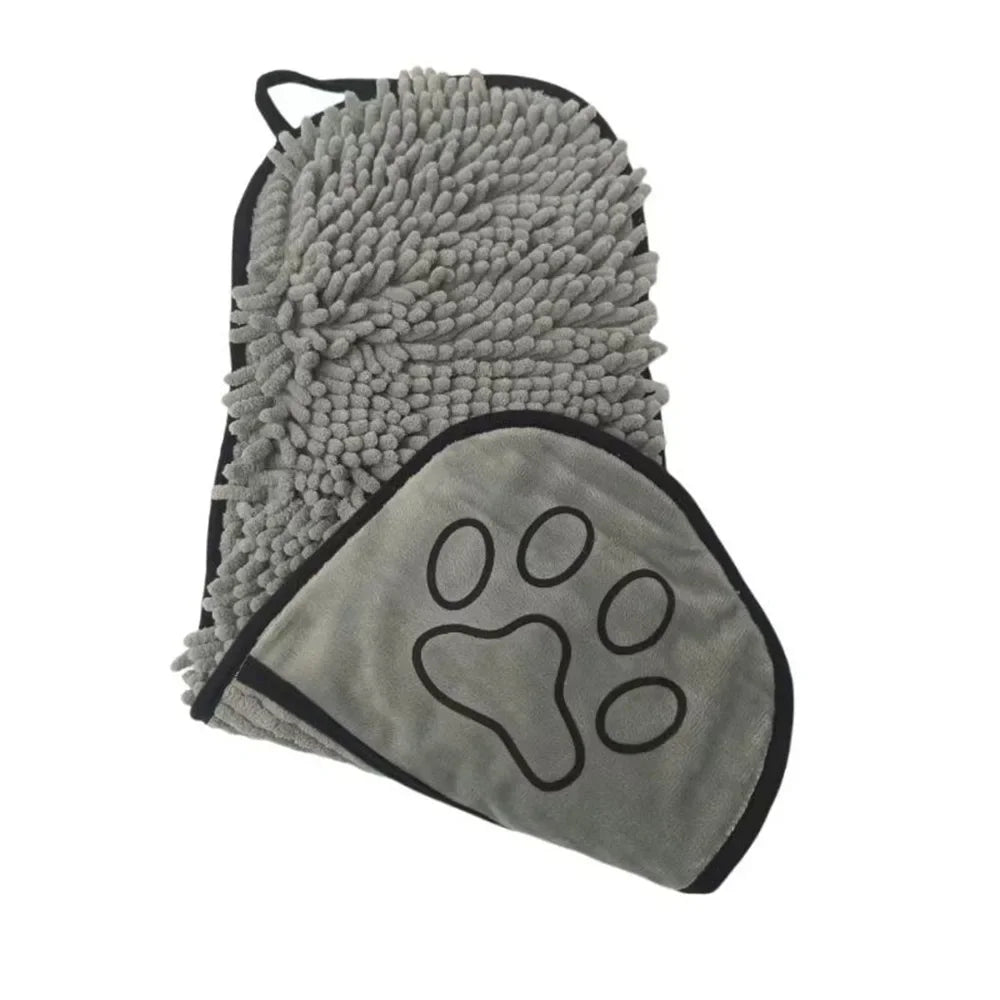 1pc Super Absorbent Pet Bath Towel Quick-drying Cat Towels Convenient Soft Bath Robe Dry Pet Cleaning Washcloth Dog Accessories