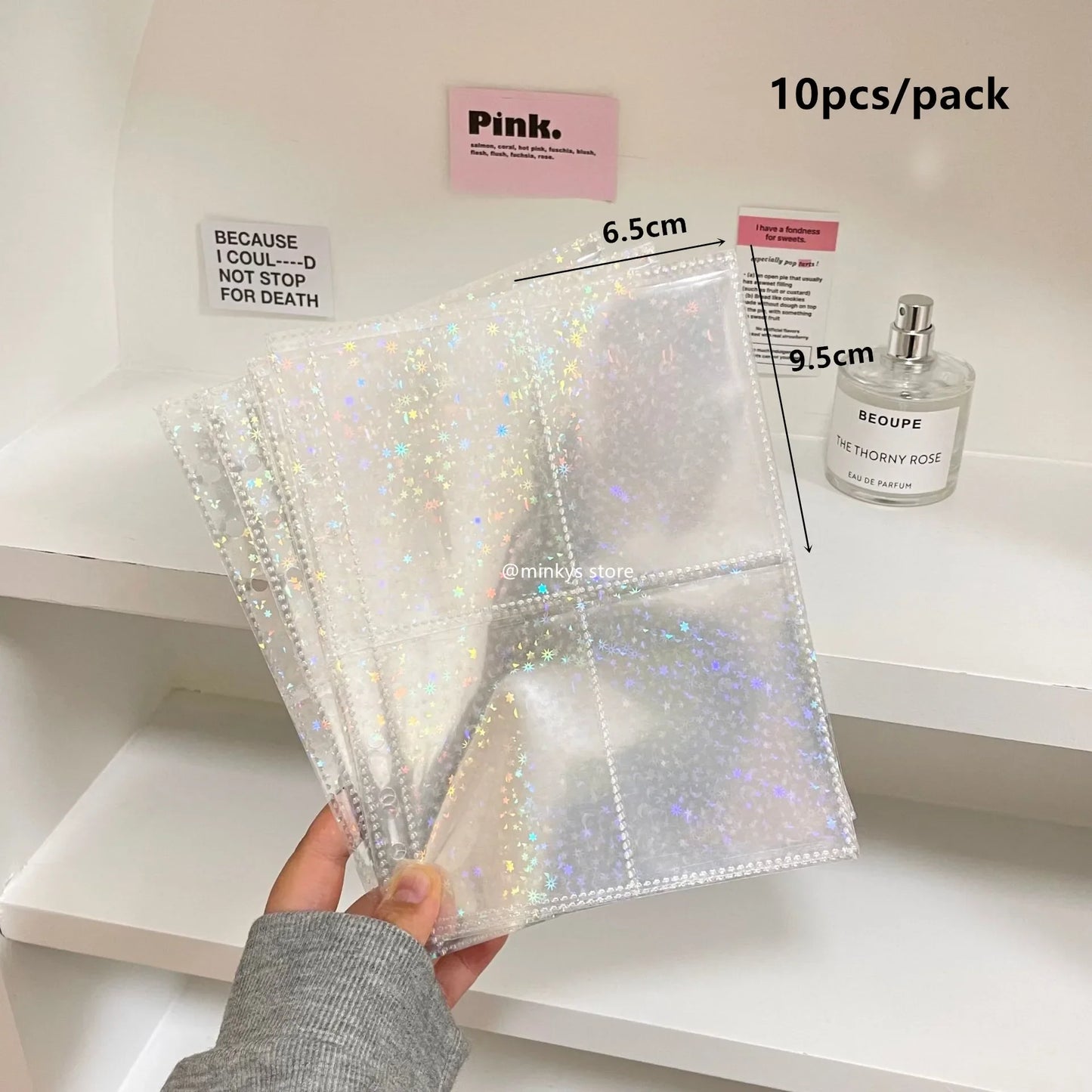 MINKYS Original Design Starrry Star PU A5 Kpop Photocard Binder Collect Book Idol Photo Card Holder Photocards Album