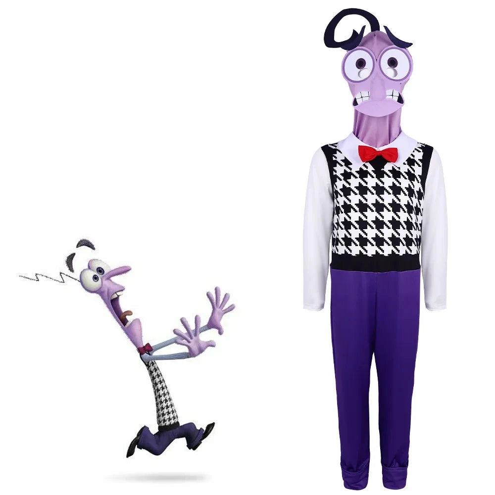 Anime Movie Inside Out Joy Cospaly Costume Disgust Sadness Envy Cos Outfits For Adult Kids Halloween Stage Performance Costume