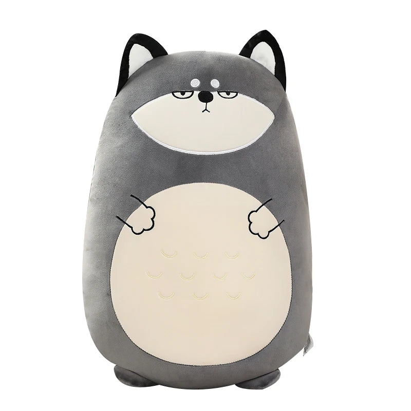 Squishy Toy Kawaii Animal Fat Dinosaur Shiba Inu Dog Pillow Plush Toys Cute Rabbit Dolls Bed Sleeping Cushion