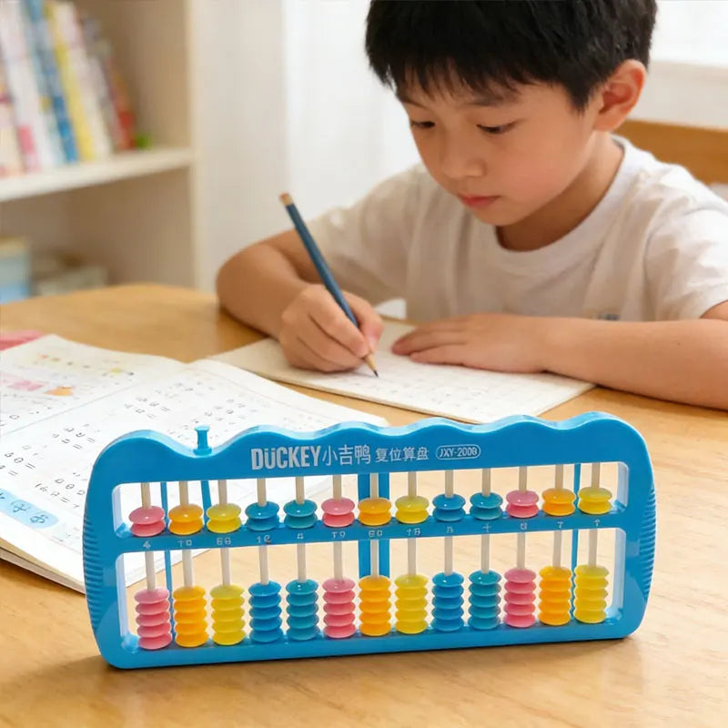 Multi-toned Bead Math Counting Calculation Tools Home Educational Toy Abacus with Reset Structure Classroom Supplies Teaching