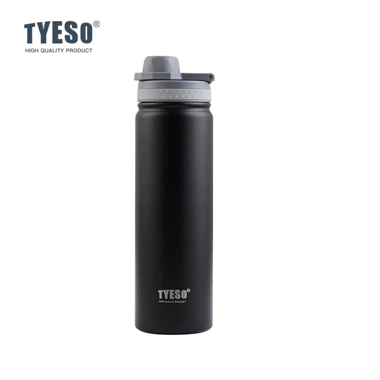 TYESO Thermos Bottle Car Insulated Flask Water Tumbler for Outdoor Sports Travel Vacuum Flasks Stainless Steel Thermal Cup