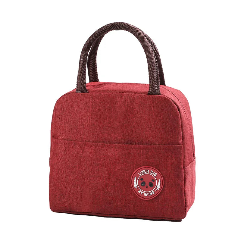 Aluminum Foil Insulated Lunch Bag for Office Workers Portable Lunch Box Lunch Bag Minimalist Kid Insulated  Handbag